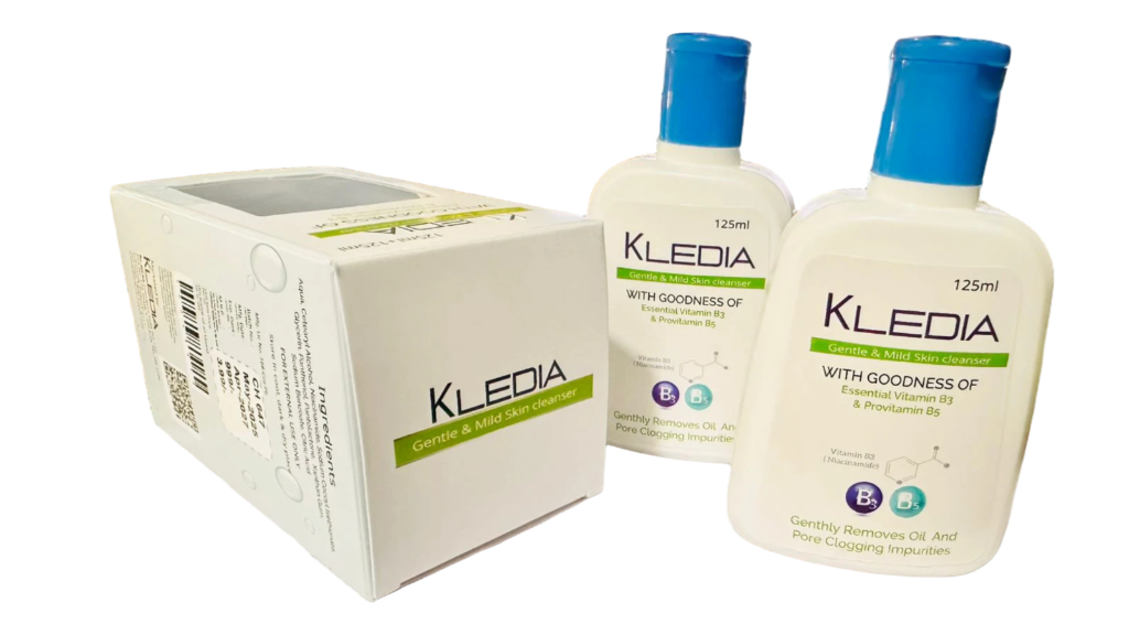 KLEDIA Gentle & Mild Skin Cleanser Twin Pack - 125ml x 2 (250ml Total)