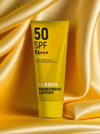 KLEDIA Sunscreen Lotion SPF 50 PA+++ Broad Spectrum UV Protection (60ml)
