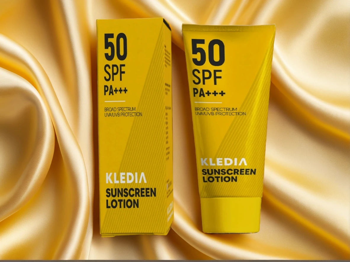 KLEDIA Sunscreen Lotion SPF 50 PA+++ Broad Spectrum UV Protection (60ml)