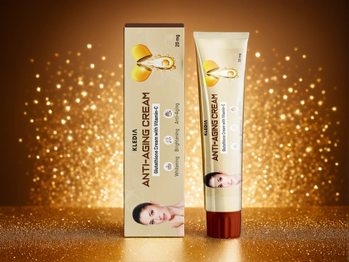 KLEDIA Anti-Aging Cream with Glutathione & Vitamin C - Brightening & Whitening Formula (20g)