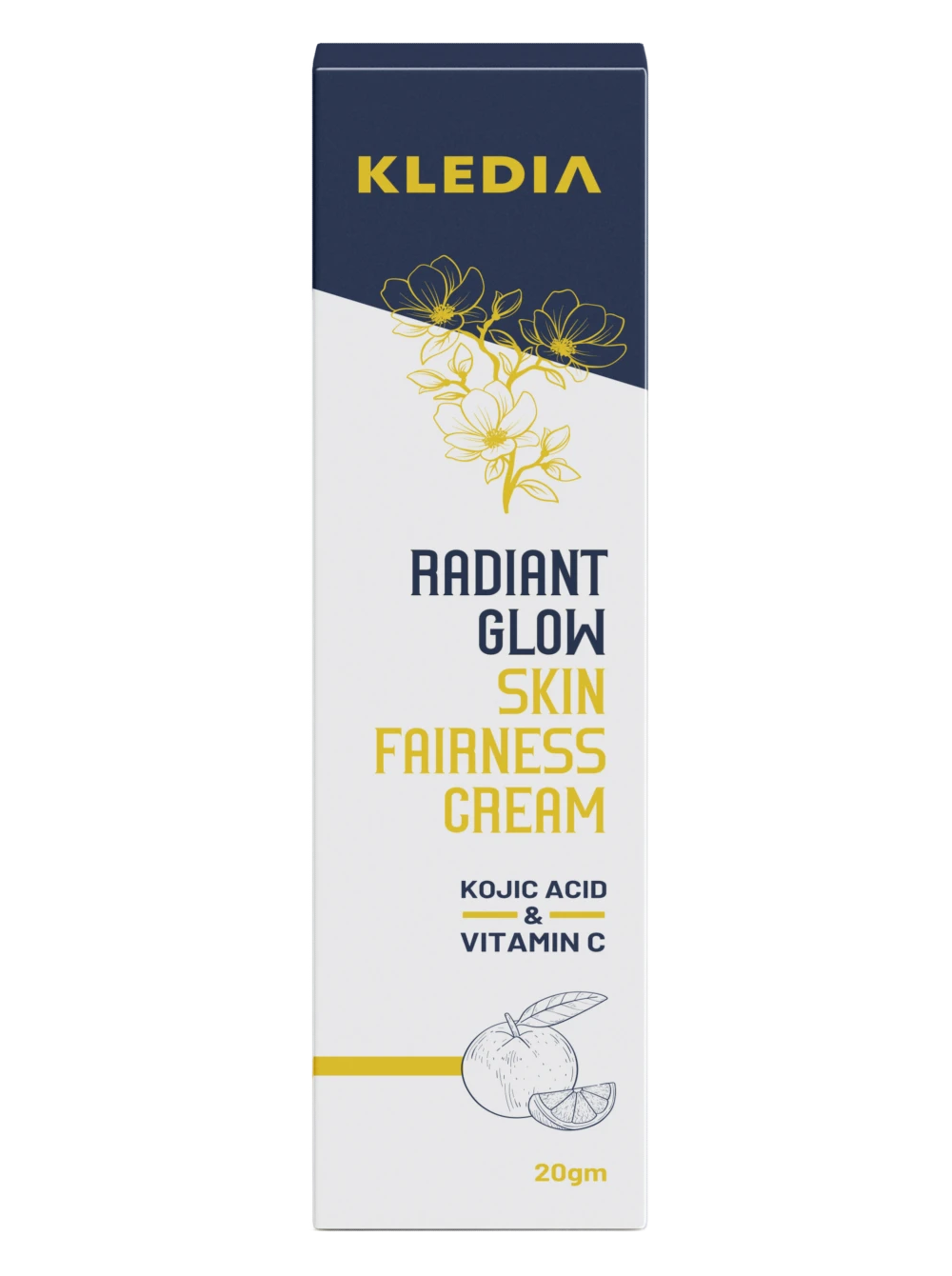 KLEDIA Radiant Glow Skin Fairness Cream with Kojic Acid & Vitamin C (20g)