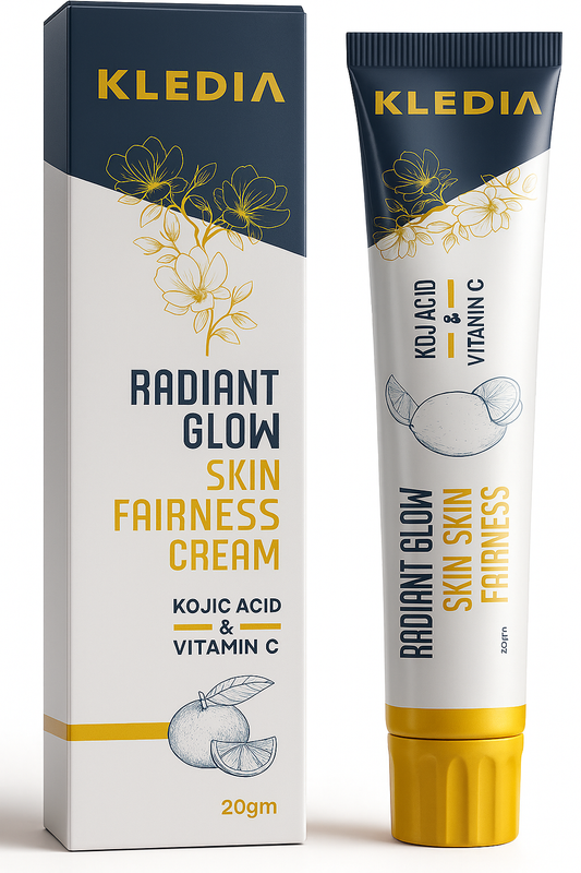 KLEDIA Radiant Glow Skin Fairness Cream with Kojic Acid & Vitamin C (20g)
