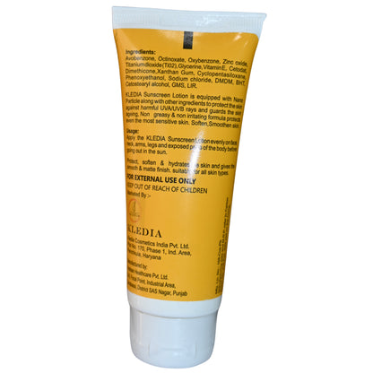 KLEDIA Sunscreen Lotion SPF 50 PA+++ Broad Spectrum UV Protection (60ml)