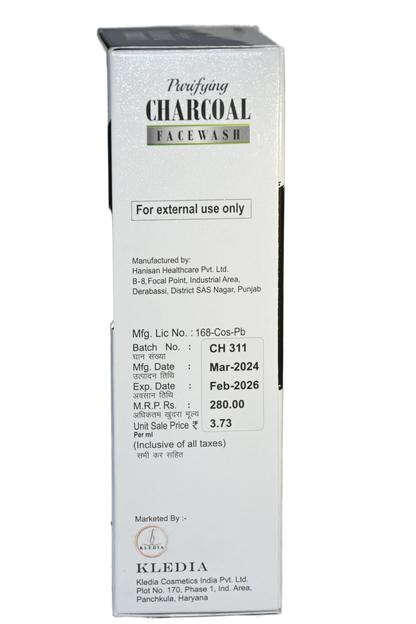 KLEDIA Purifying Charcoal Face Wash - 75ml