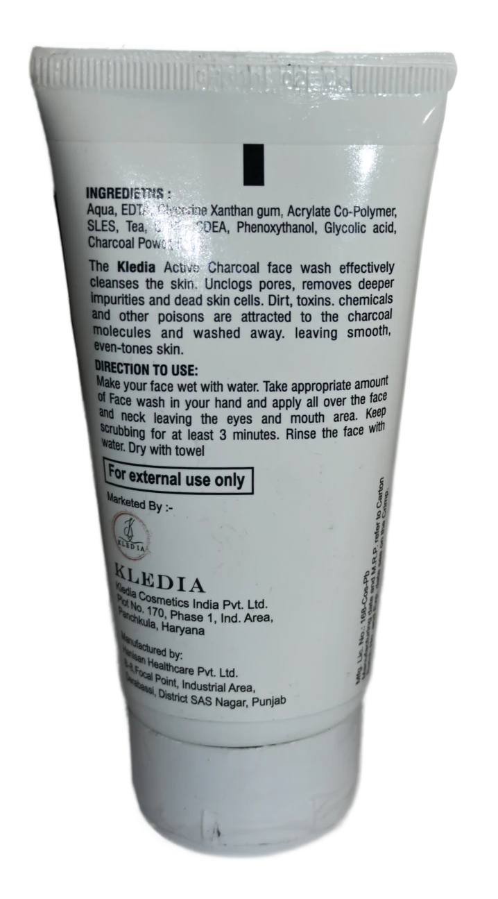 KLEDIA Purifying Charcoal Face Wash - 75ml