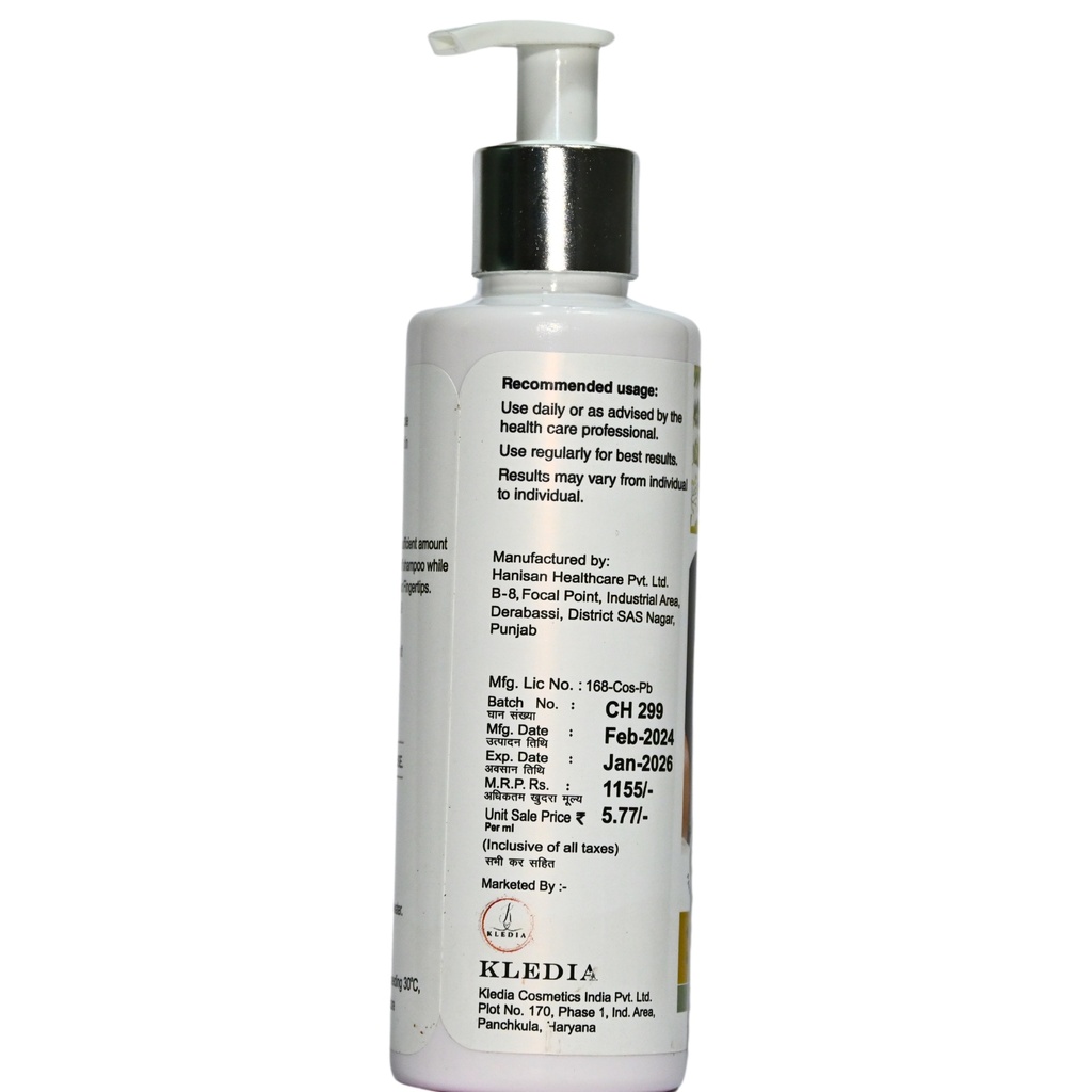 Kledia Biotin Anti Dandruff Shampoo , 200ml