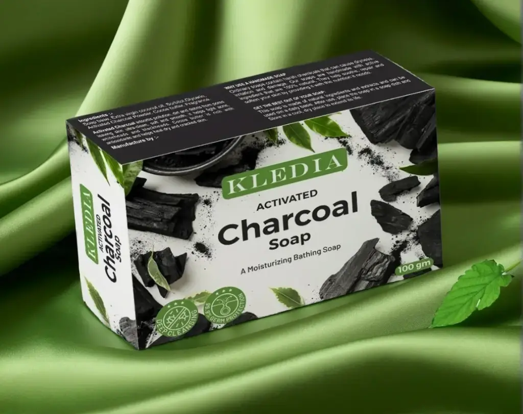 [10-HH559-170-KCCS75-0127] KLEDIA glycerin activated charcoal soap 75g